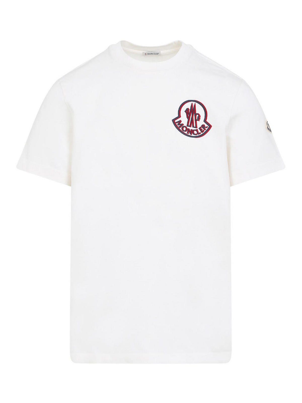 Moncler Short Sleeves T-shirt In White