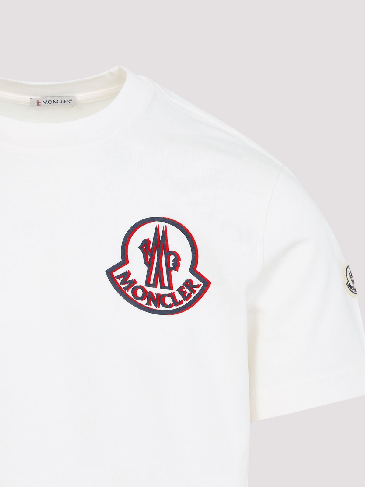 Moncler Short Sleeves T-shirt In White