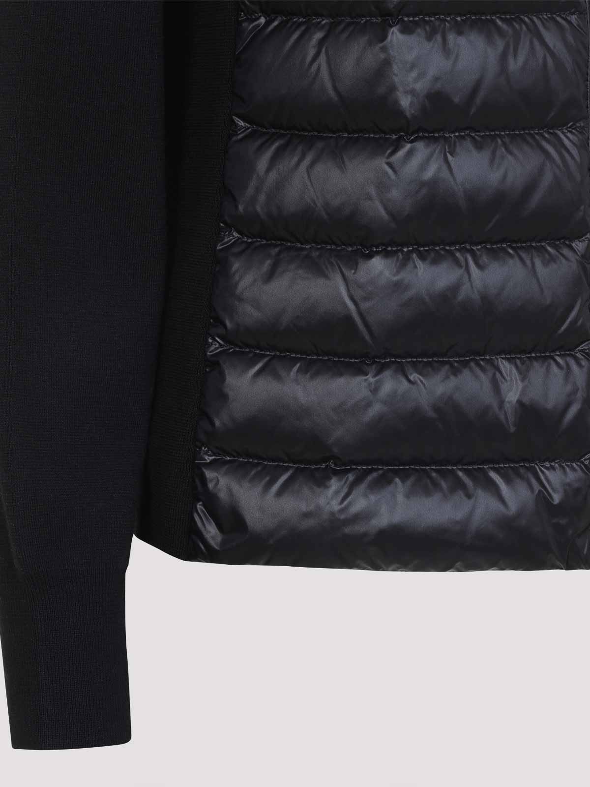 Moncler Tricot Cardigan In Black