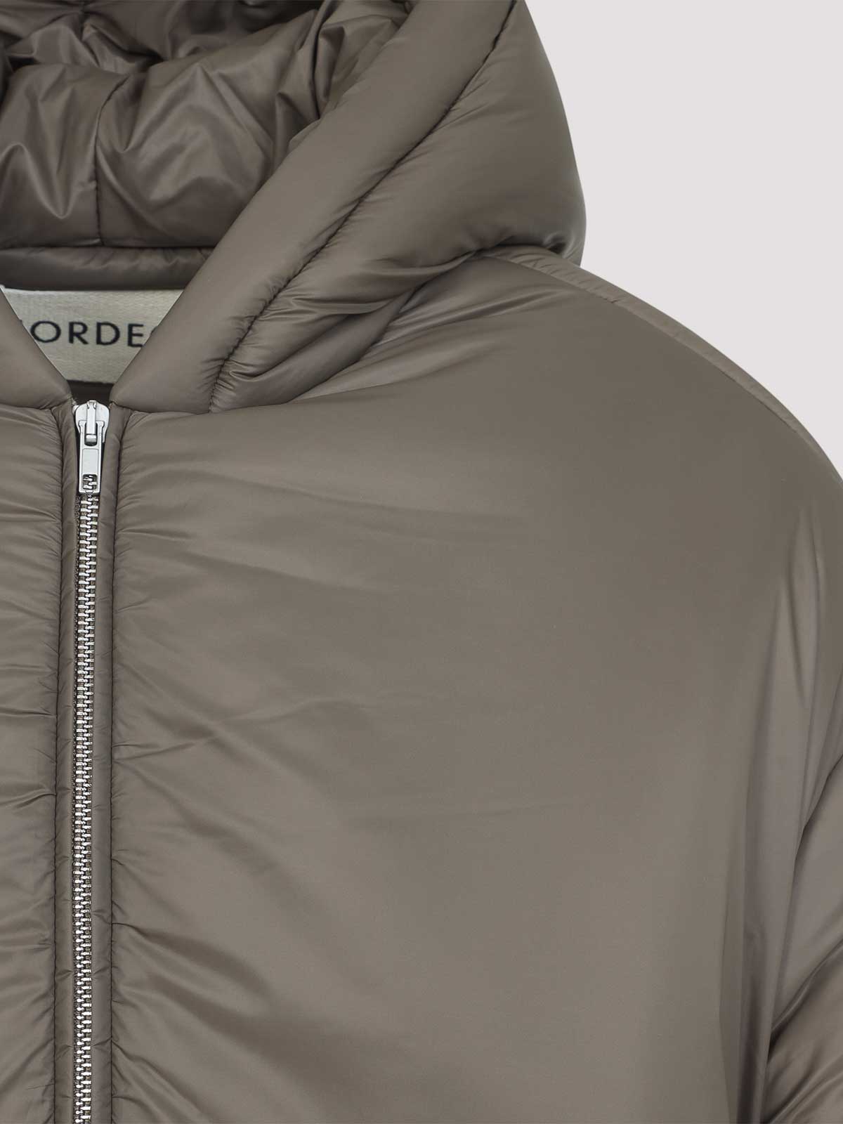 Mordecai Padded Casual Jacket With Modern Fit In Brown
