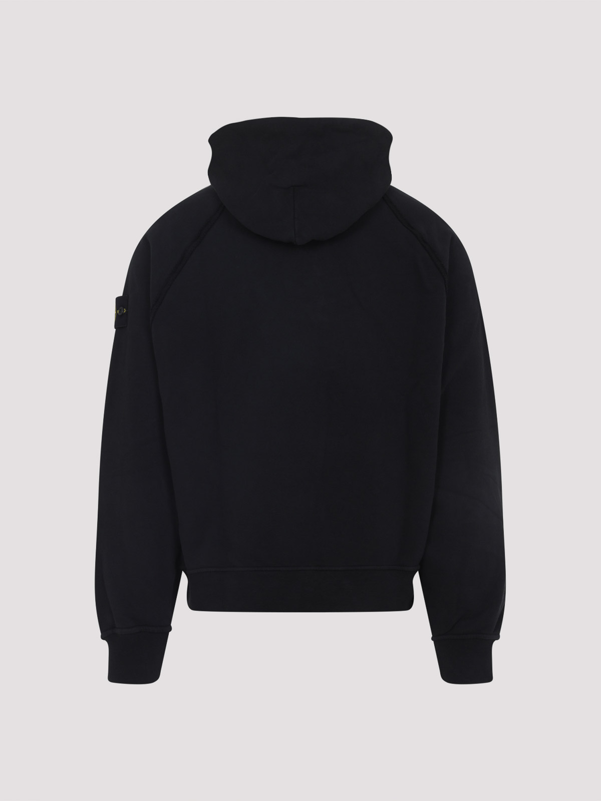 Stone Island Organic Cotton Sweatshirt In Black