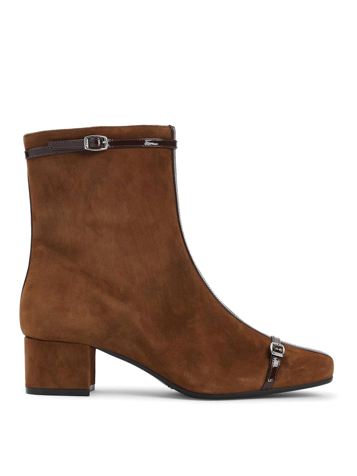 Carel Paris 40mm Start Suede Boots In Brown