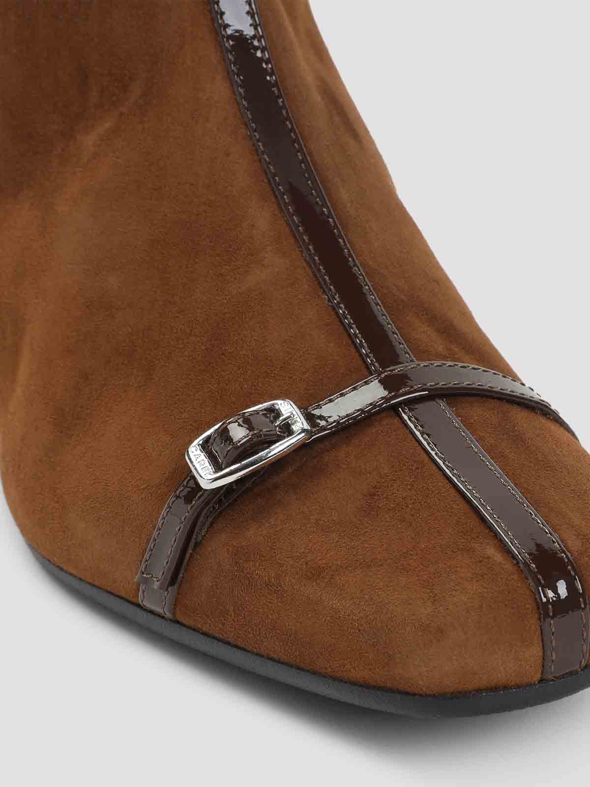 Carel Paris 40mm Start Suede Boots In Brown