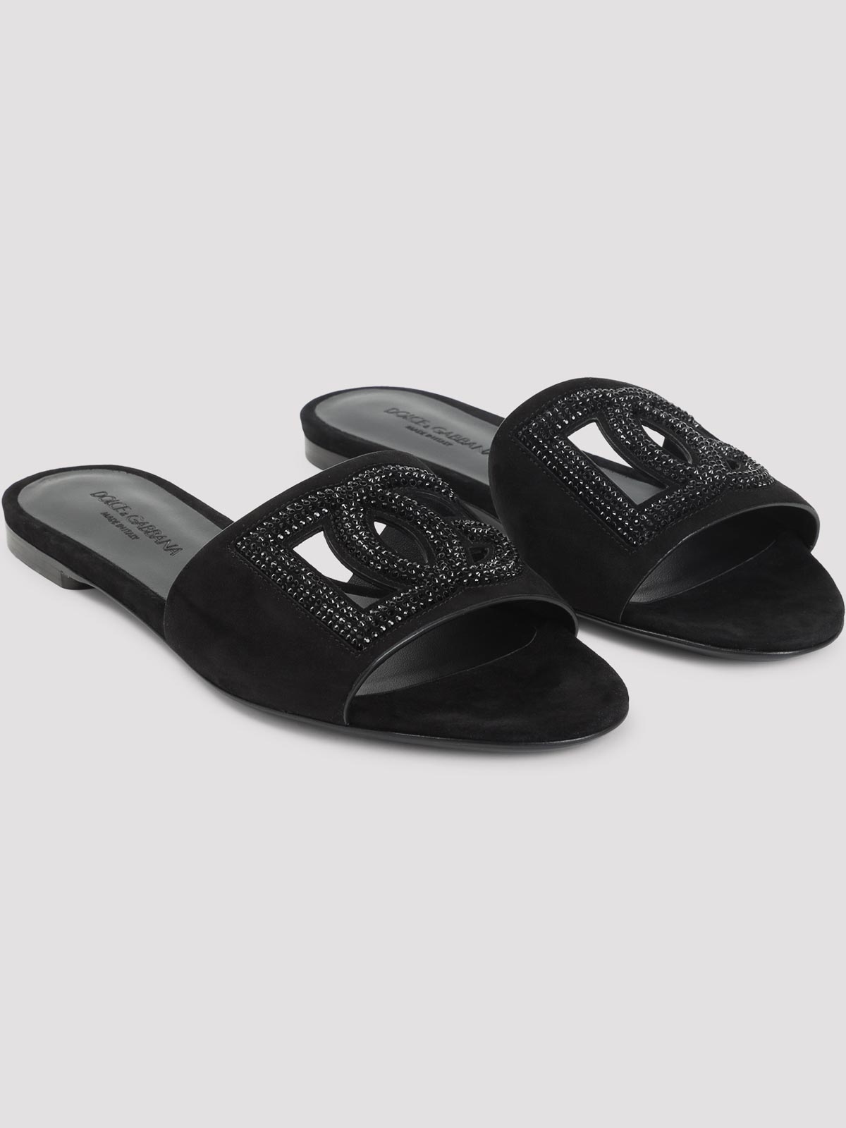 Dolce & Gabbana Slides In Black