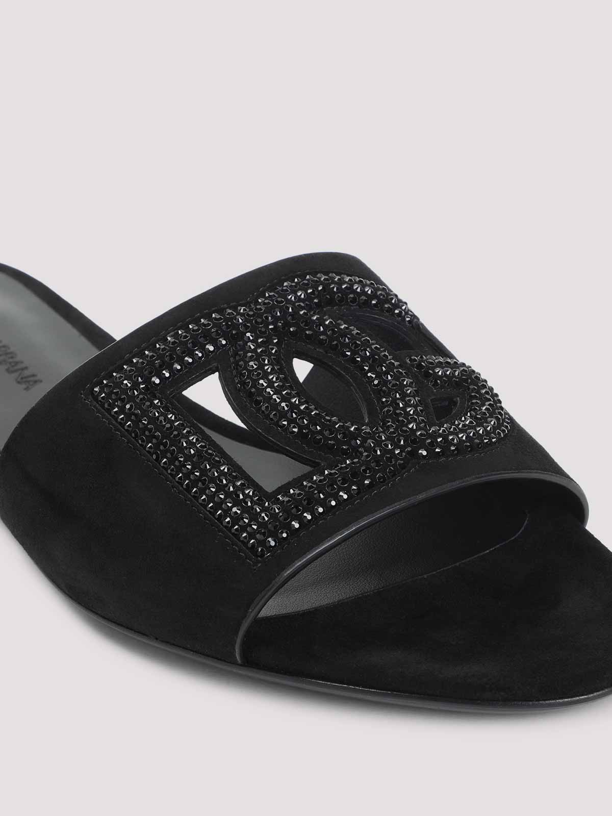 Dolce & Gabbana Slides In Black