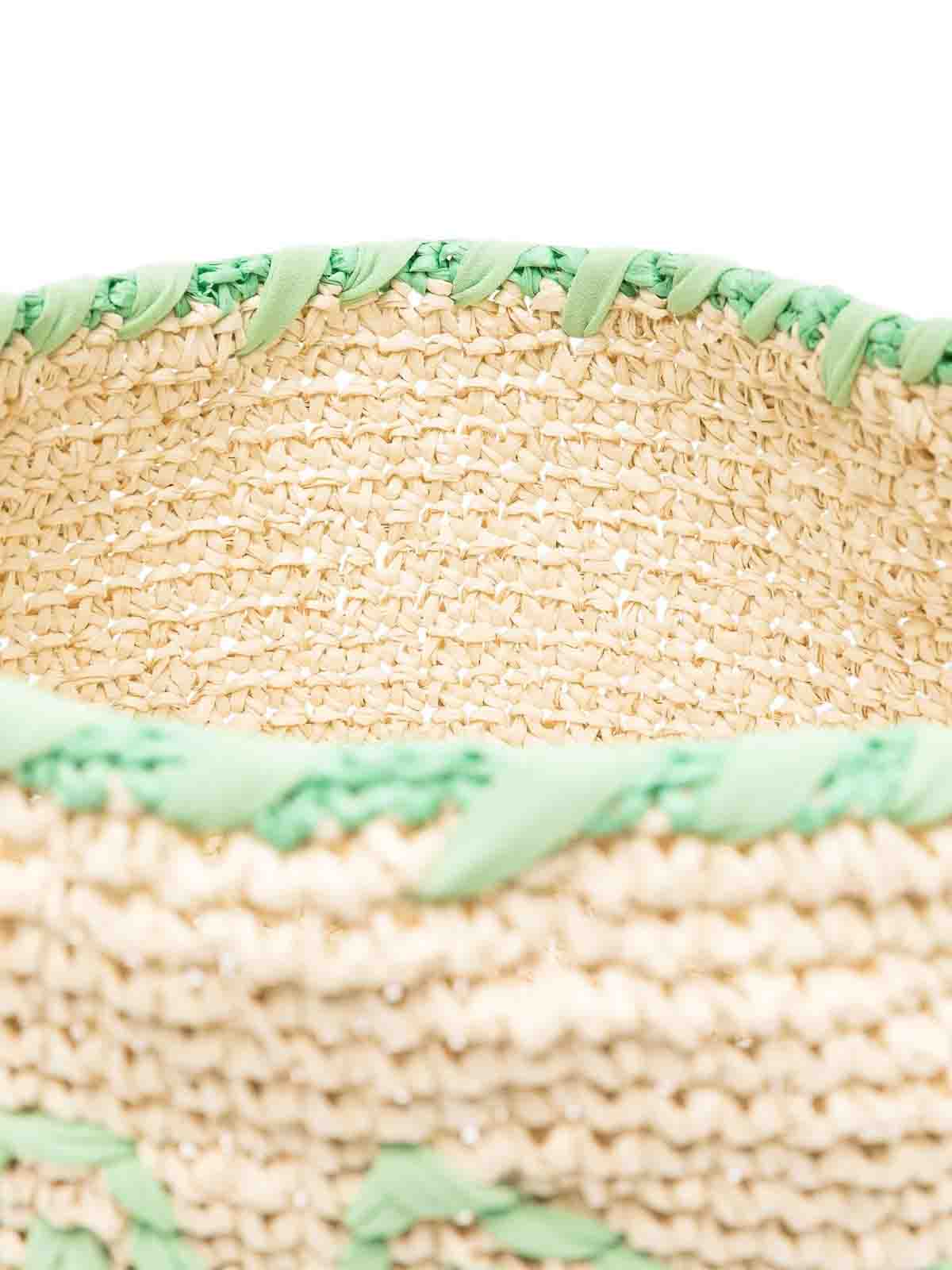 Marni Nassa Small Borsa Green Logo In Green
