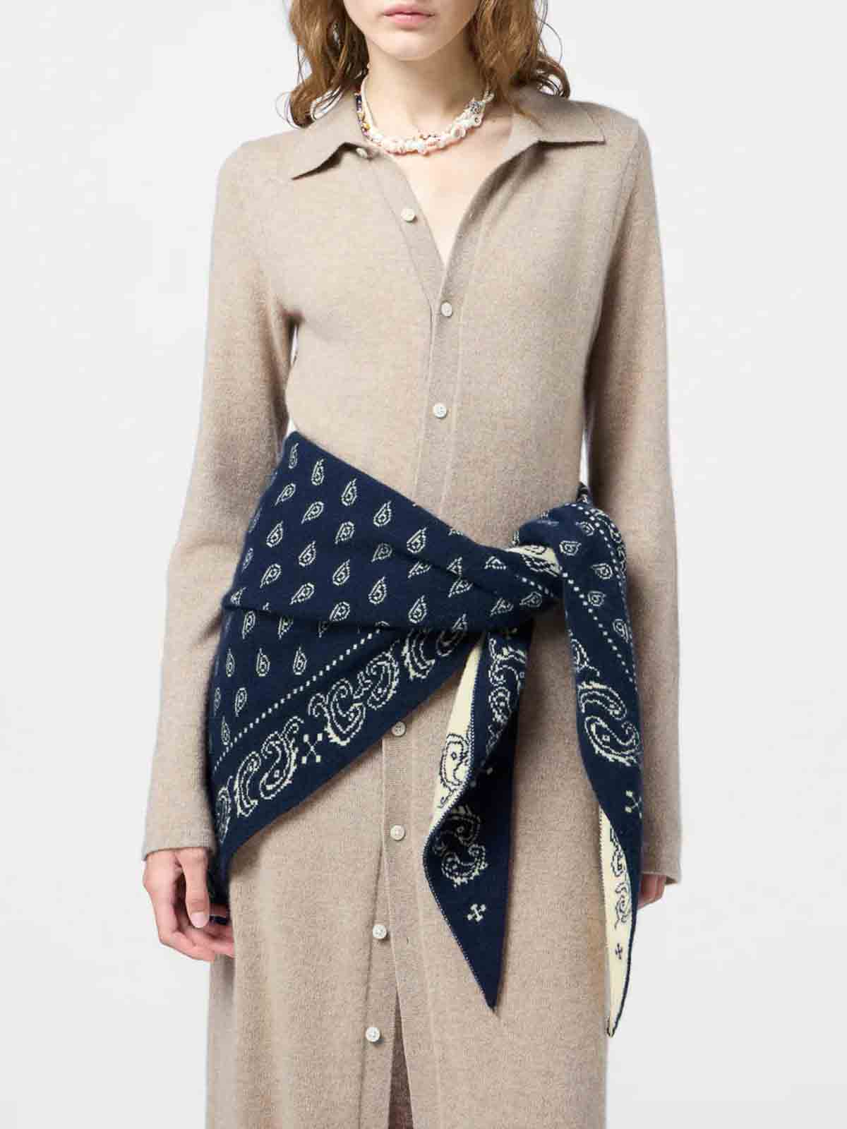 Guest In Residence Cashmere Buttoned-front Shirt Midi Day Dress In Brown