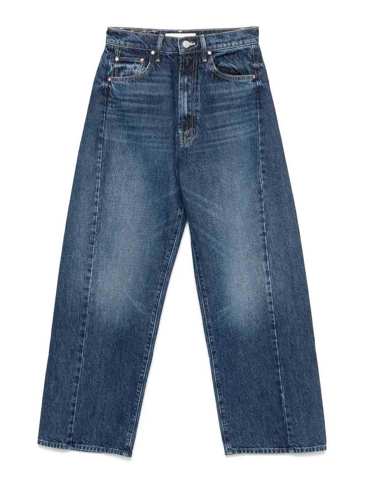 Mother The Half Pipe Ankle Jeans In Blue