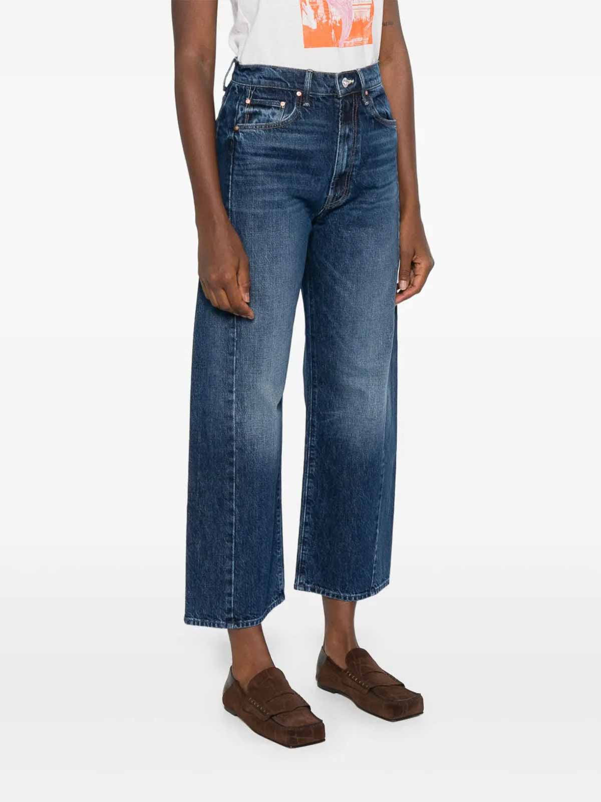 Mother The Half Pipe Ankle Jeans In Blue