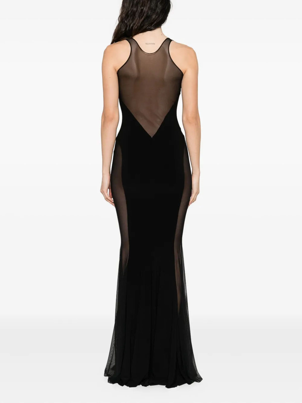 Norma Kamali Sleeveless Black Scoop Neck Dress In Black