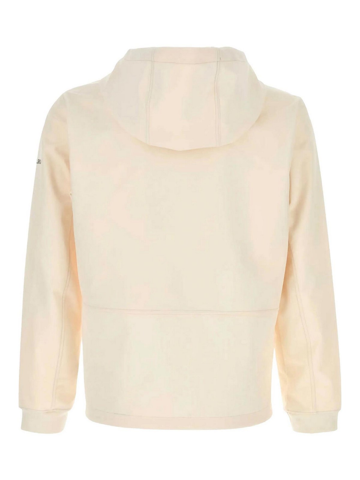 Woolrich Soft Shell Full-zip Hoodie In Neutral