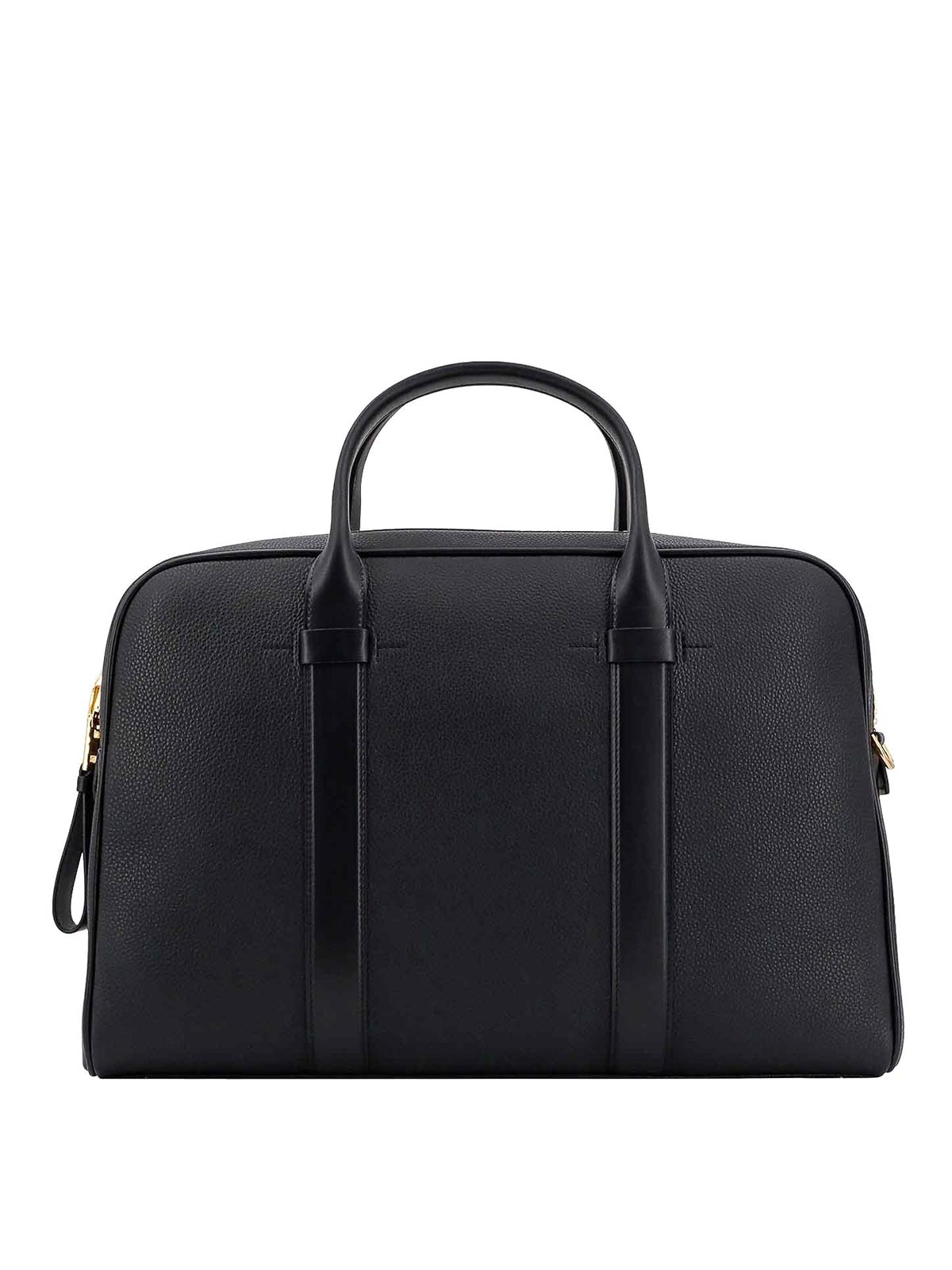 Tom Ford Leather Work Bag In Black