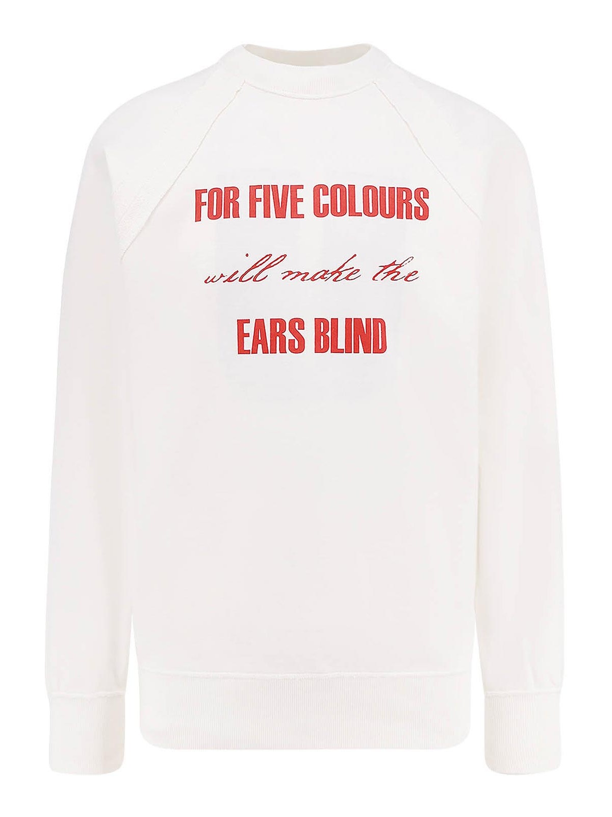 Undercover Cotton Sweatshirt With Printing In White