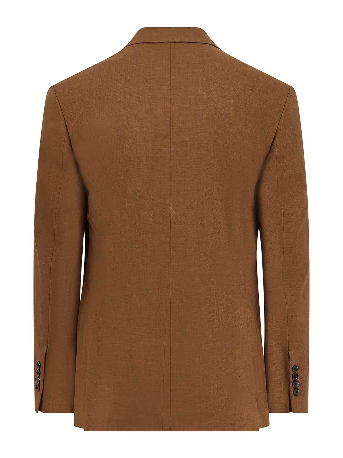 Ami Alexandre Mattiussi Ami Paris Men Double-breasted Blazer In Brown