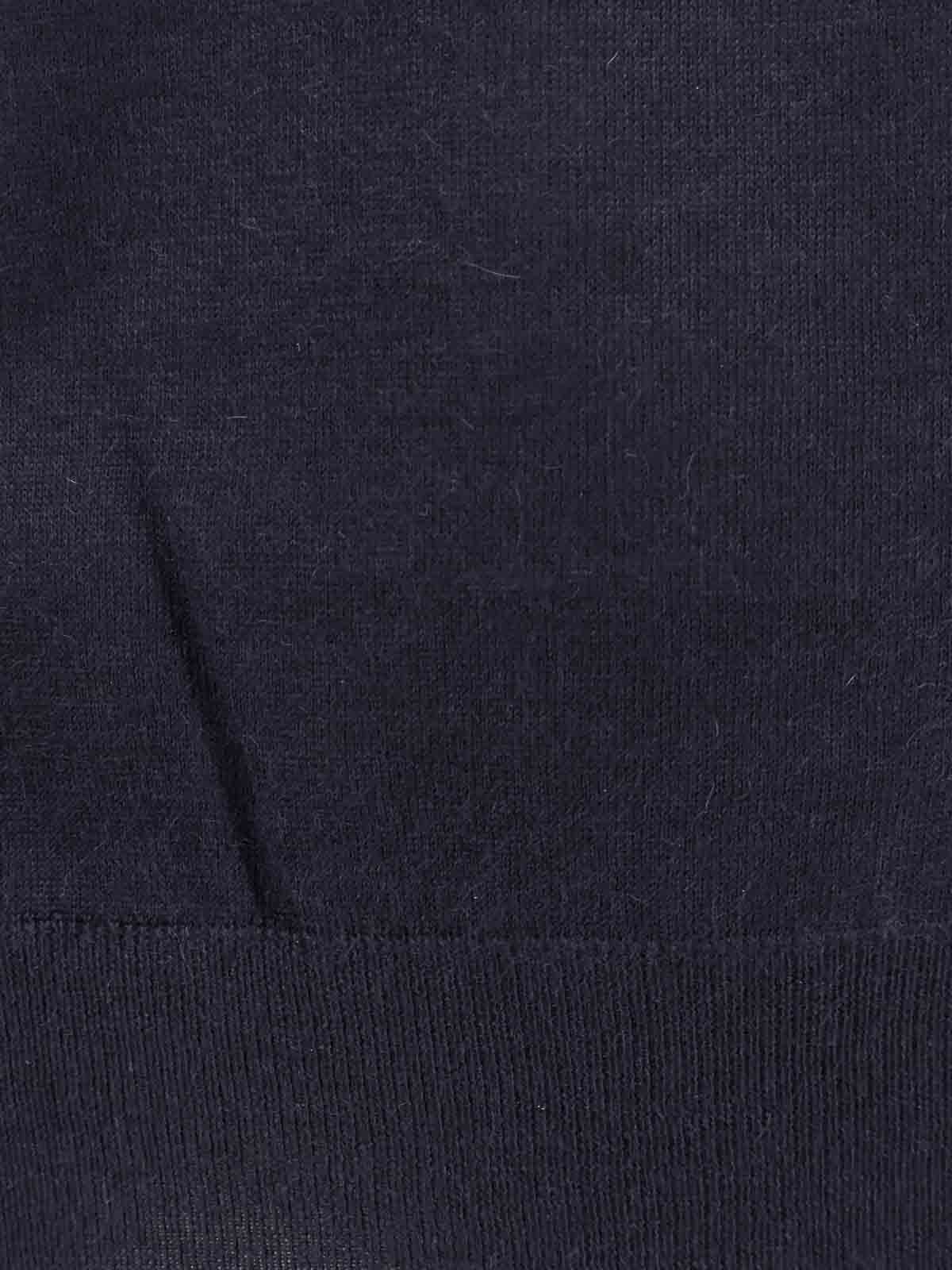 Brunello Cucinelli Cashmere-blend High-neck Sweater In Blue