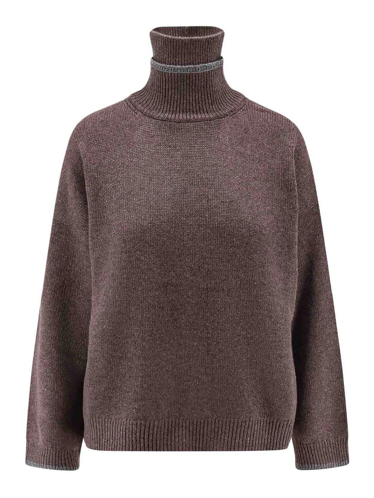 Brunello Cucinelli Cashmere Turtleneck In Brown