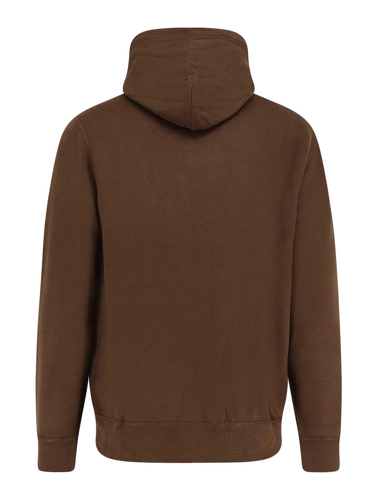Polo Ralph Lauren Relaxed Fit Brown Sweatshirt With Embroidered Logo In Brown