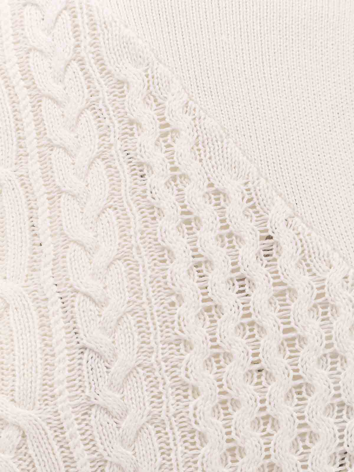 Sacai Asymmetrical Jersey In Cotton Mixed In Multi