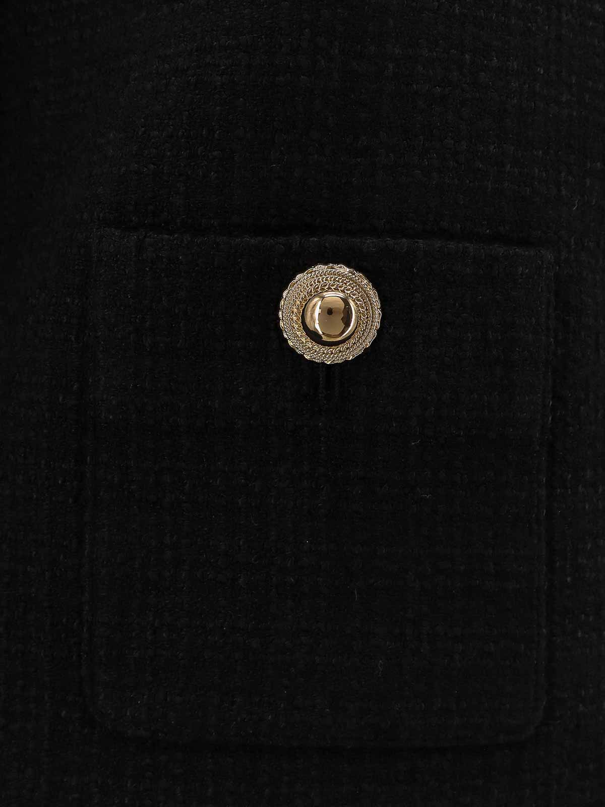 Self-portrait Blazer In Boucl In Black