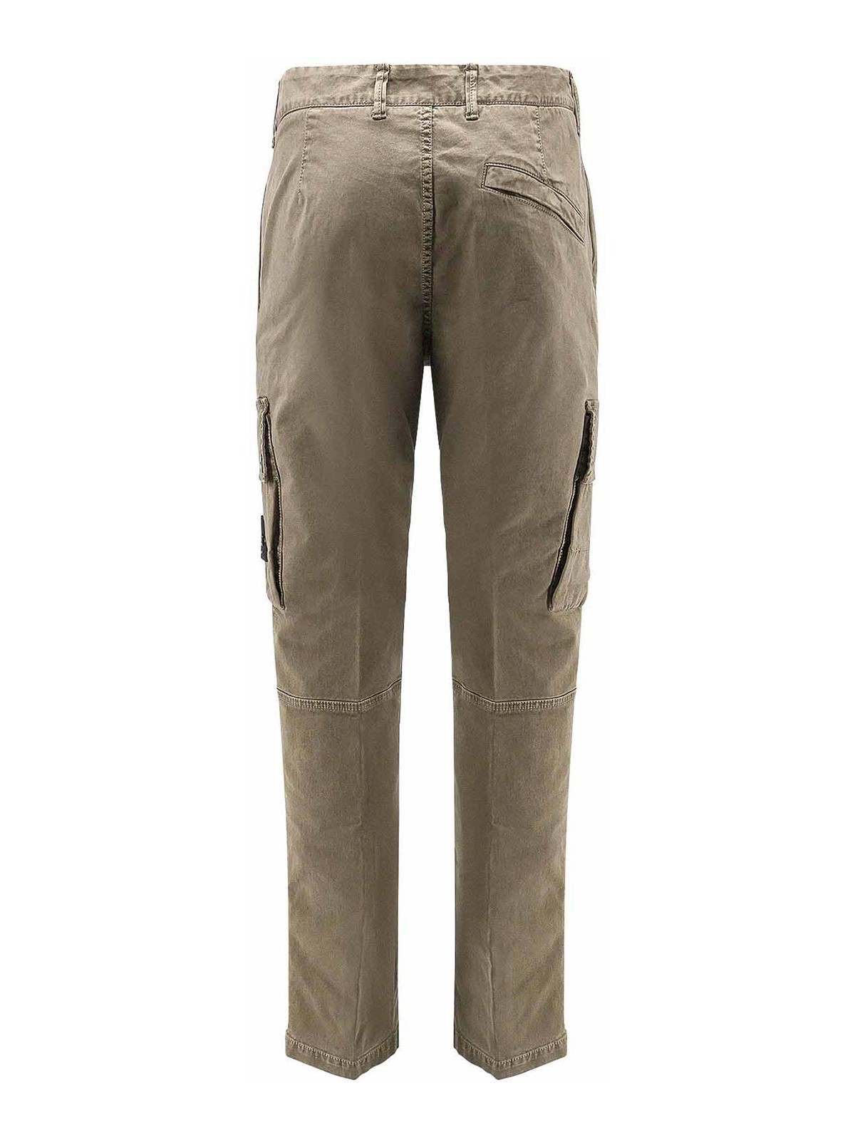 Stone Island Organic Cotton Trousers In Black