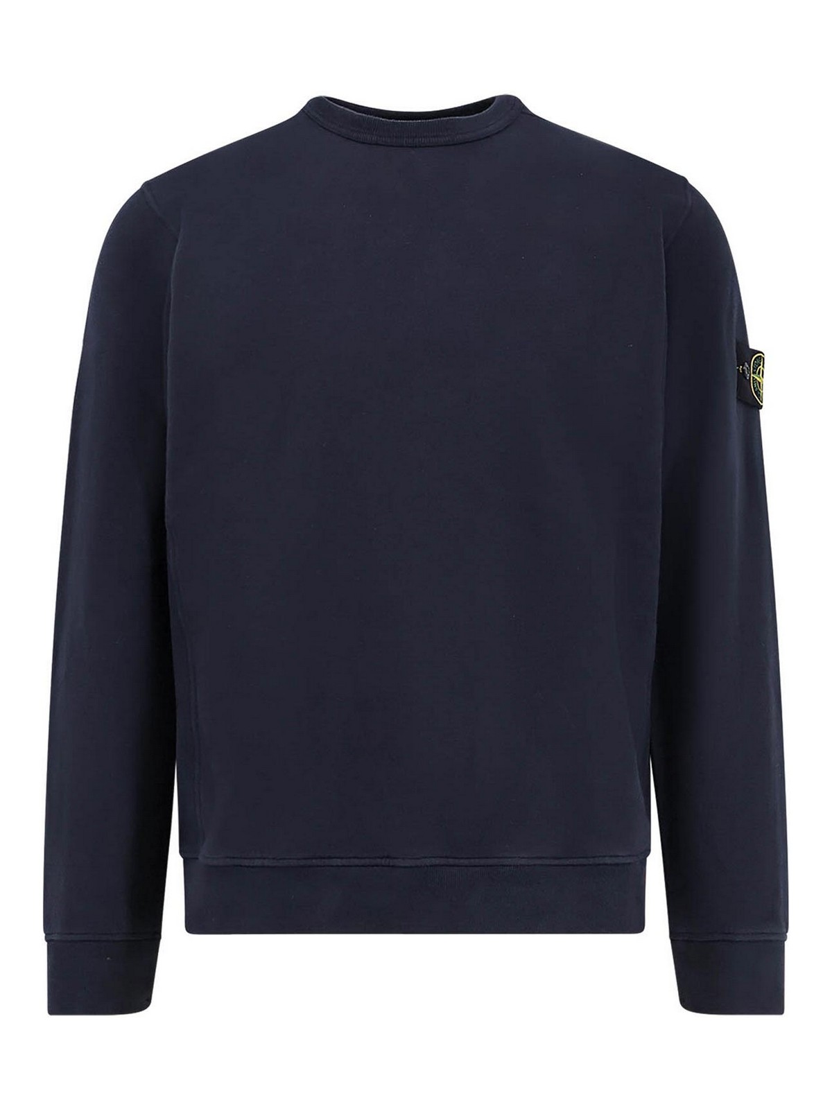 Stone Island Ghost Sweatshirt In Stretch Cotton In Blue