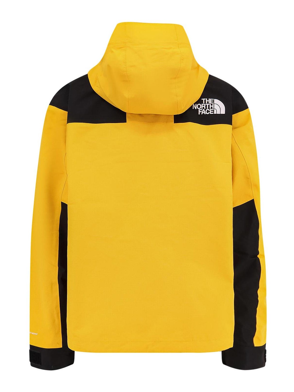 The North Face Windbreaker Jacket With Drawstring And Hood In Yellow