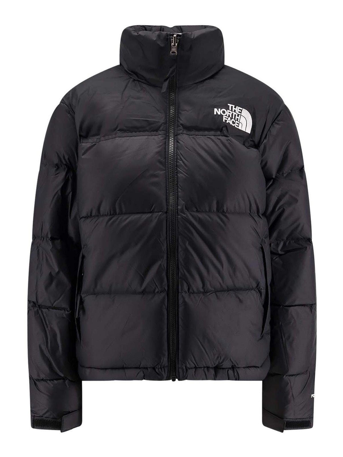The North Face Quilted Jacket With High Collar And Long Sleeves In Blue