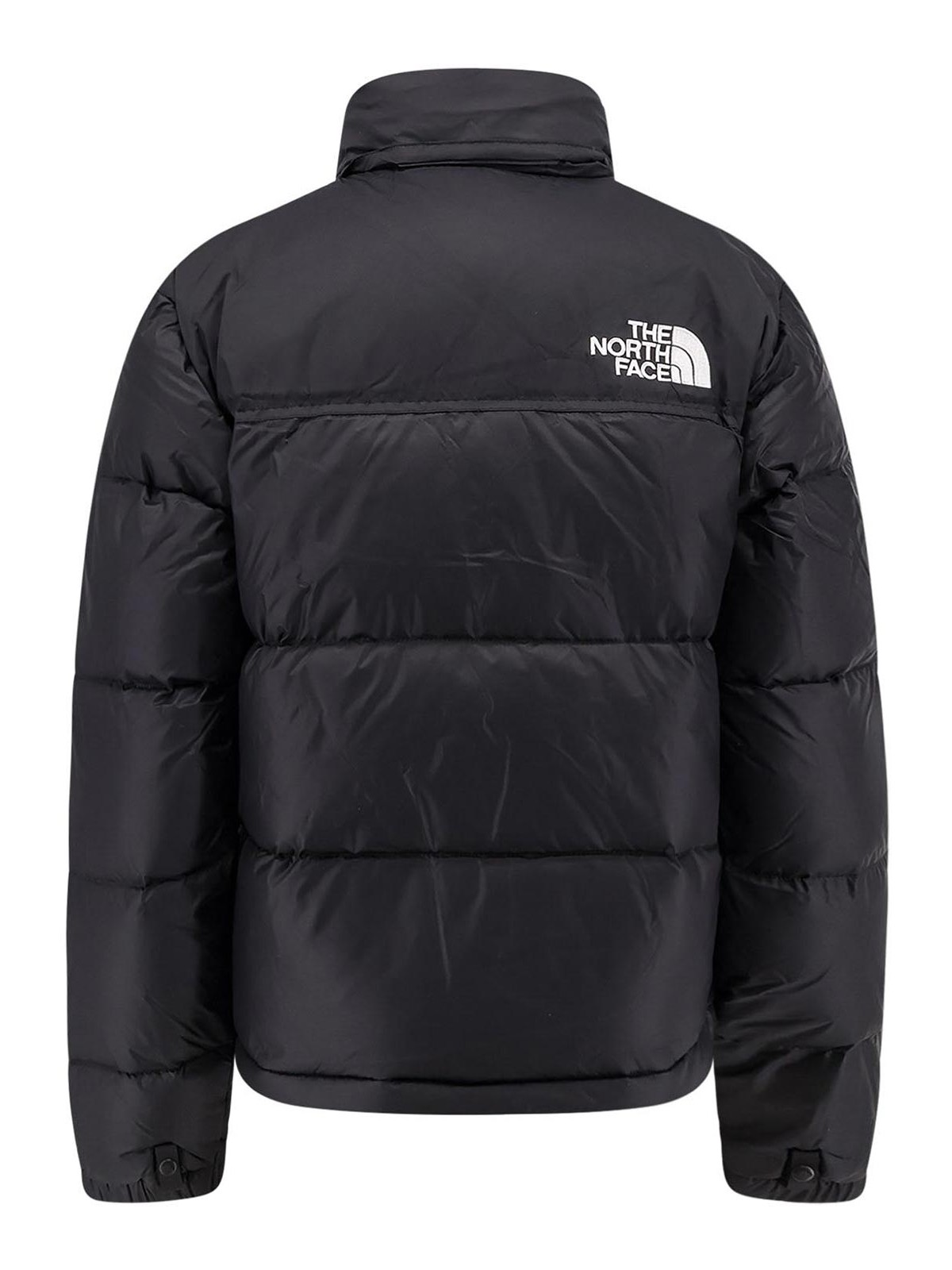 The North Face Quilted Jacket With High Collar And Long Sleeves In Blue