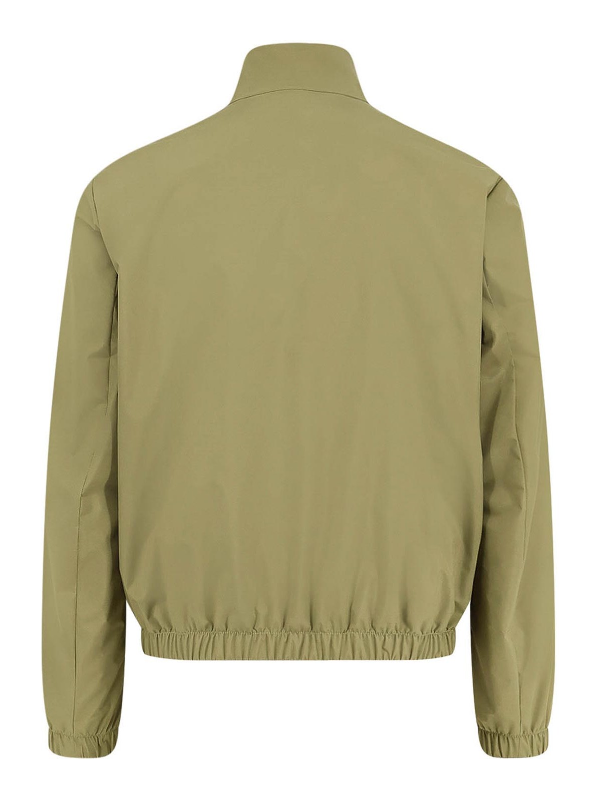 Hugo Boss Reversible Jacket With Elastic Cuffs And Collar In Green
