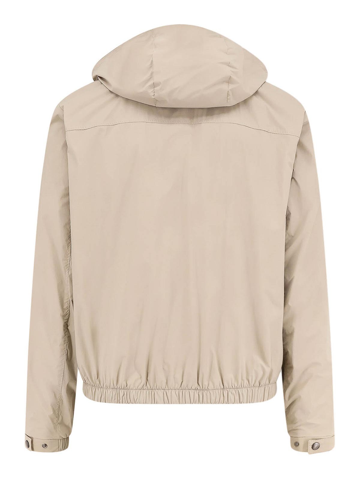 Hugo Boss Nylon Jacket With Hood And Pockets In Multi