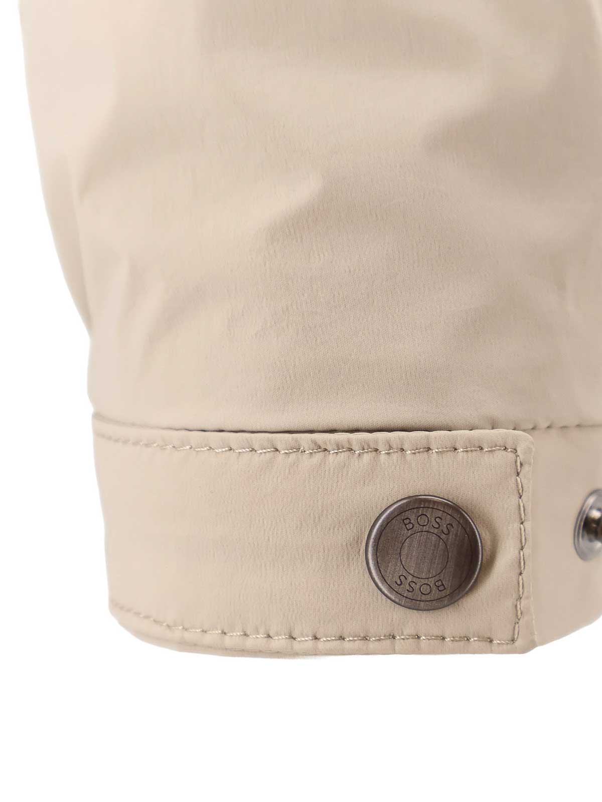 Hugo Boss Nylon Jacket With Hood And Pockets In Multi