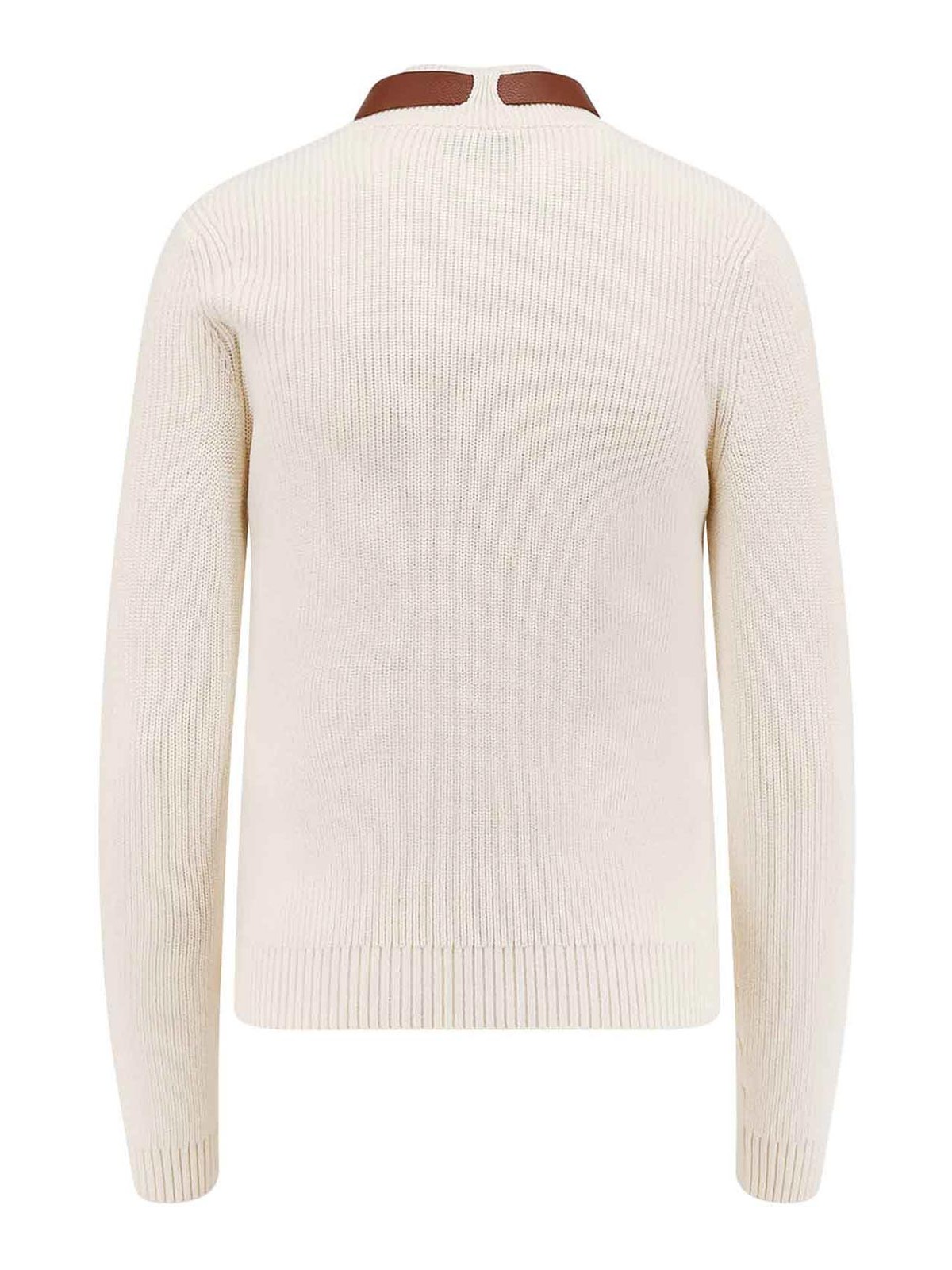 Elisabetta Franchi Wool Mixed Shirt In Neutral
