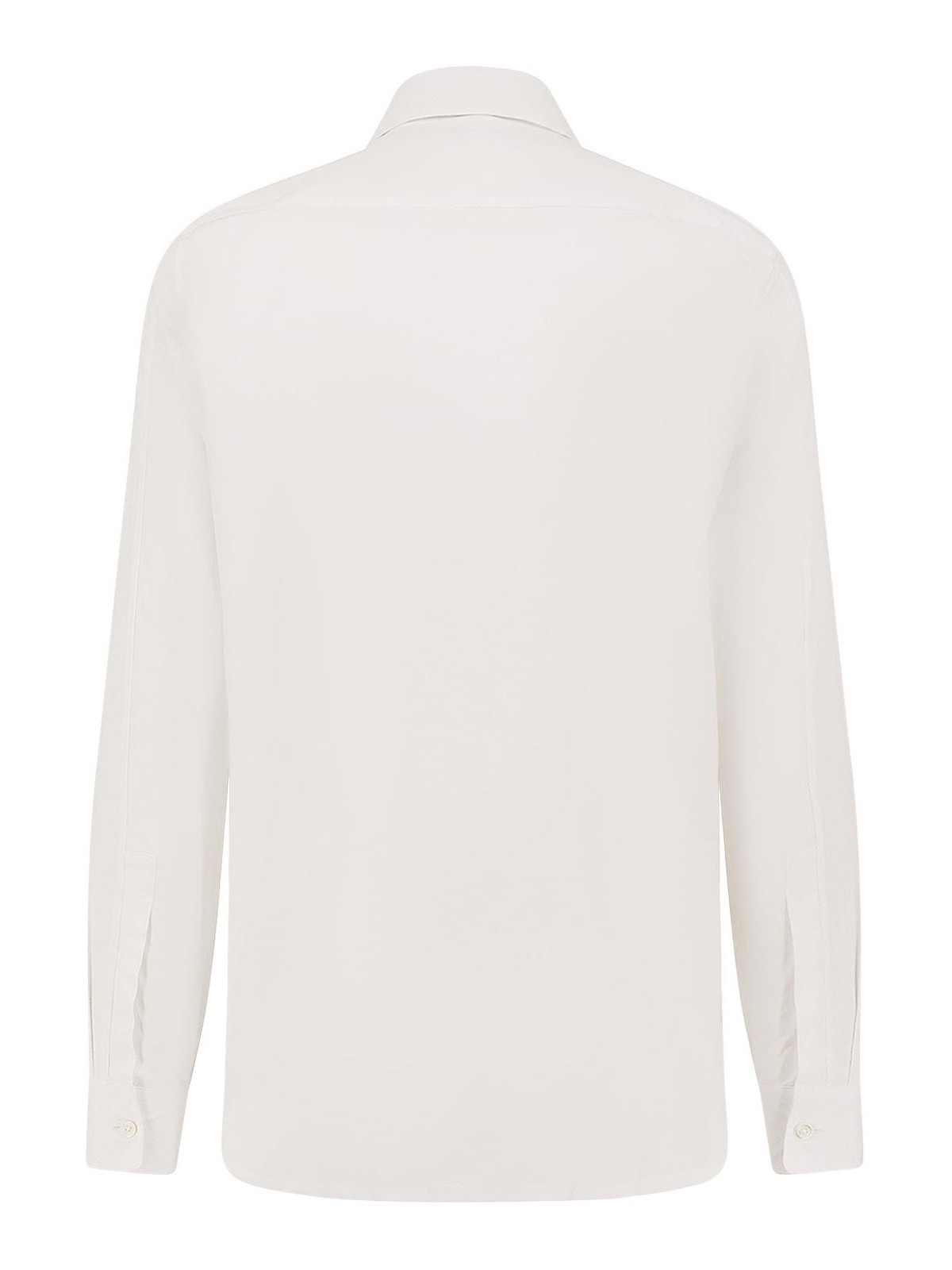 Givenchy Classic Fit Shirt With Logo Print Clothing In White