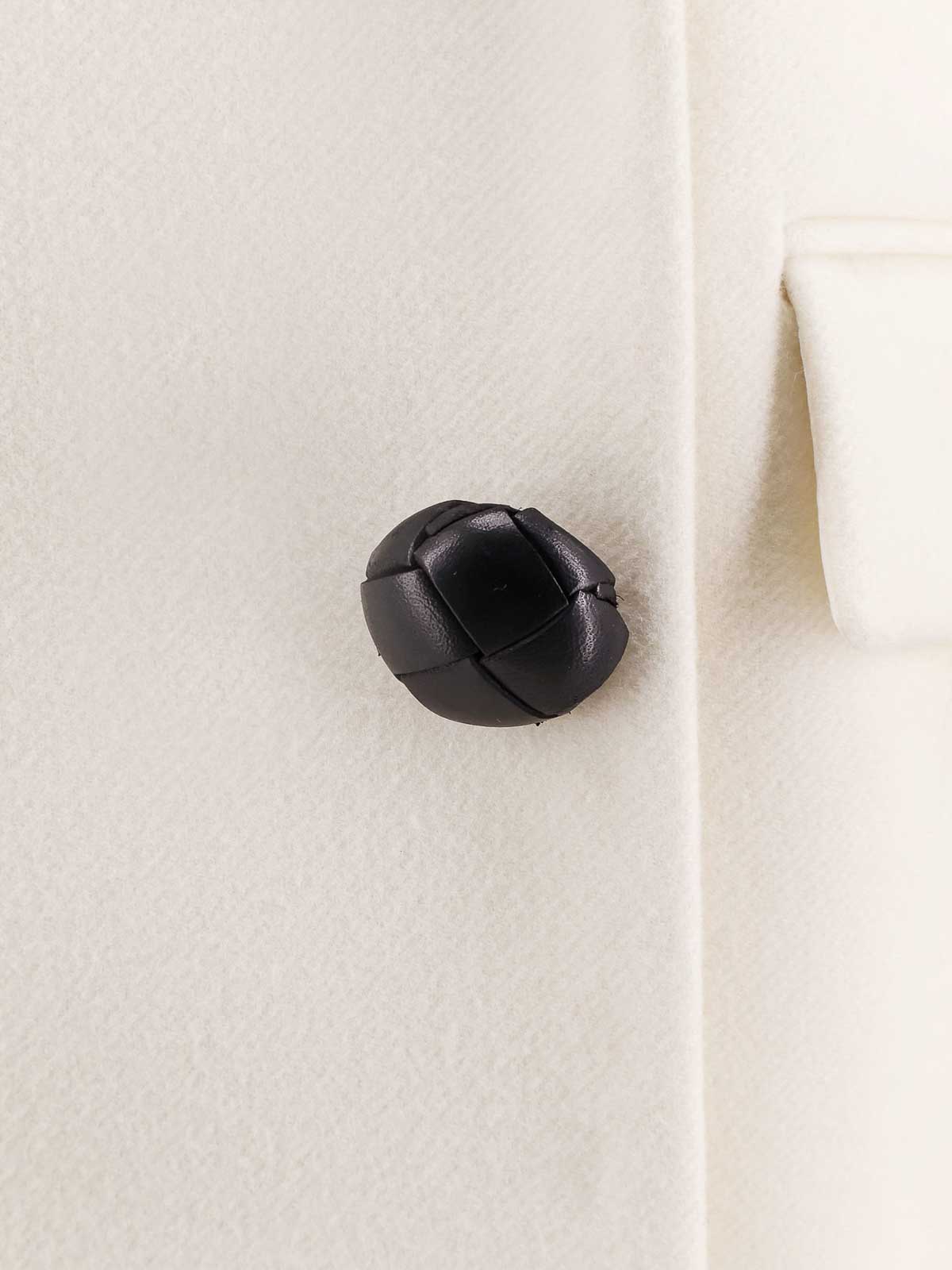 Givenchy Lapel Double-breasted Wool Coat Wide In White