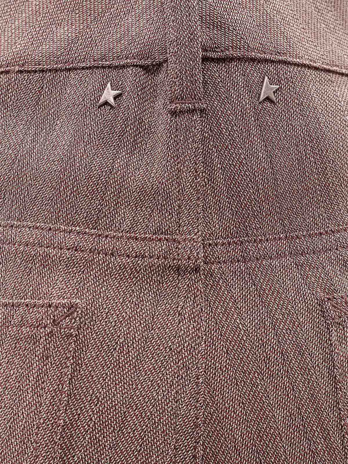 Golden Goose Marley Trousers In Mixed Virgin Wool In Brown