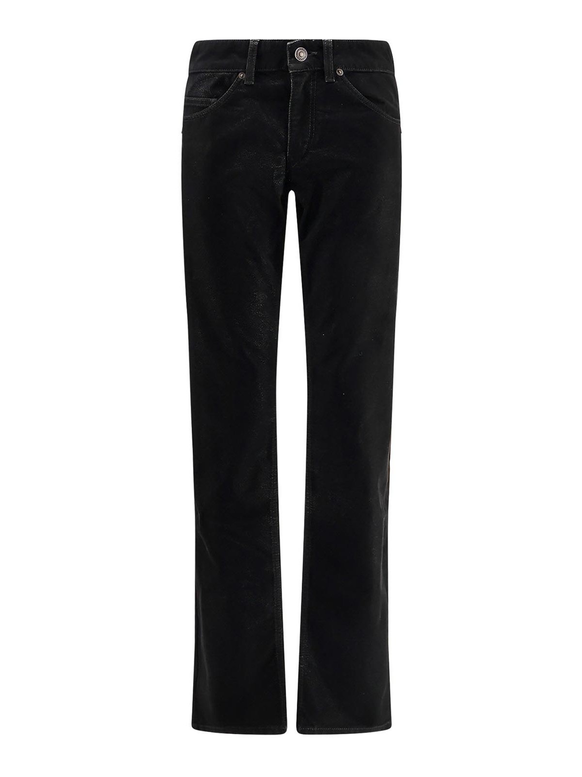Isabel Marant Étoile Kelsie Coated Skinny Trousers In Black