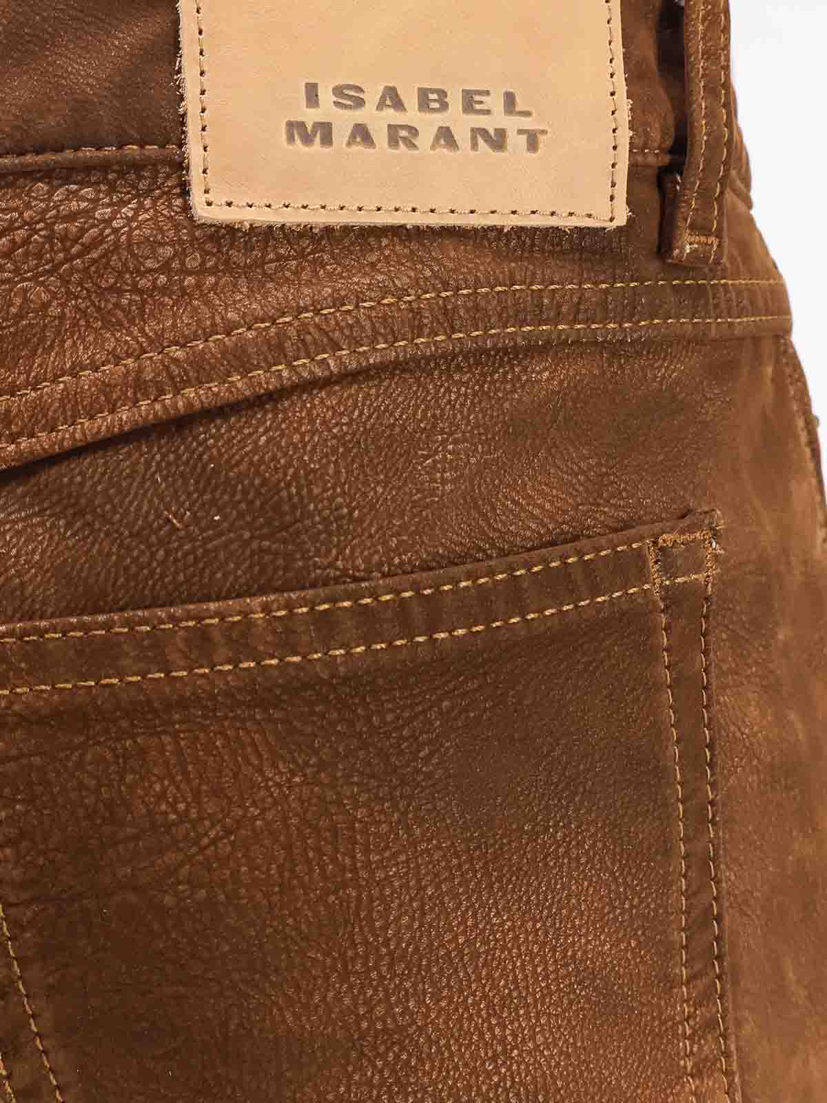 Isabel Marant Étoile Kelsie Trousers In Alternative Material In Brown