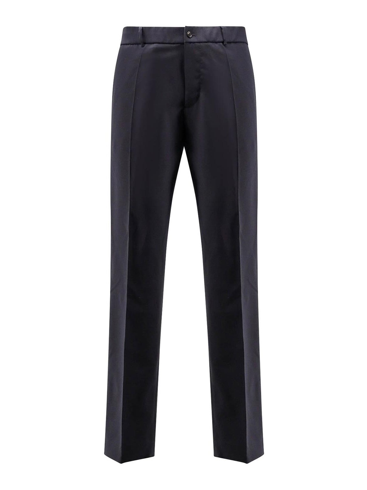 Moncler Jogger Pants In Mixed Wool In Blue