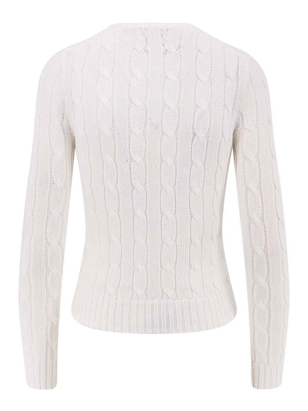 Polo Ralph Lauren Maglia In Pima Cotton In White