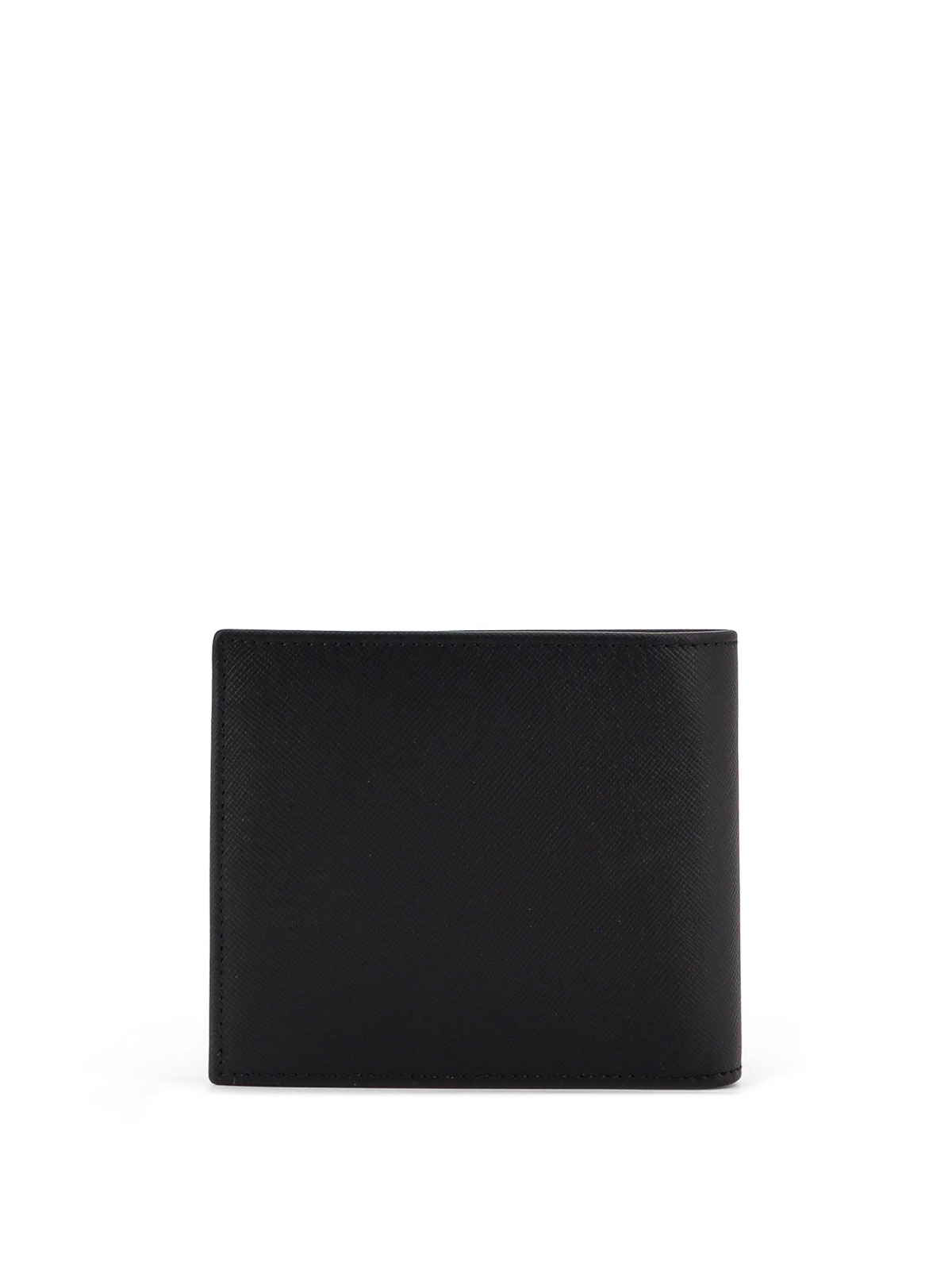 Kiton Leather Bifold Wallet In Black