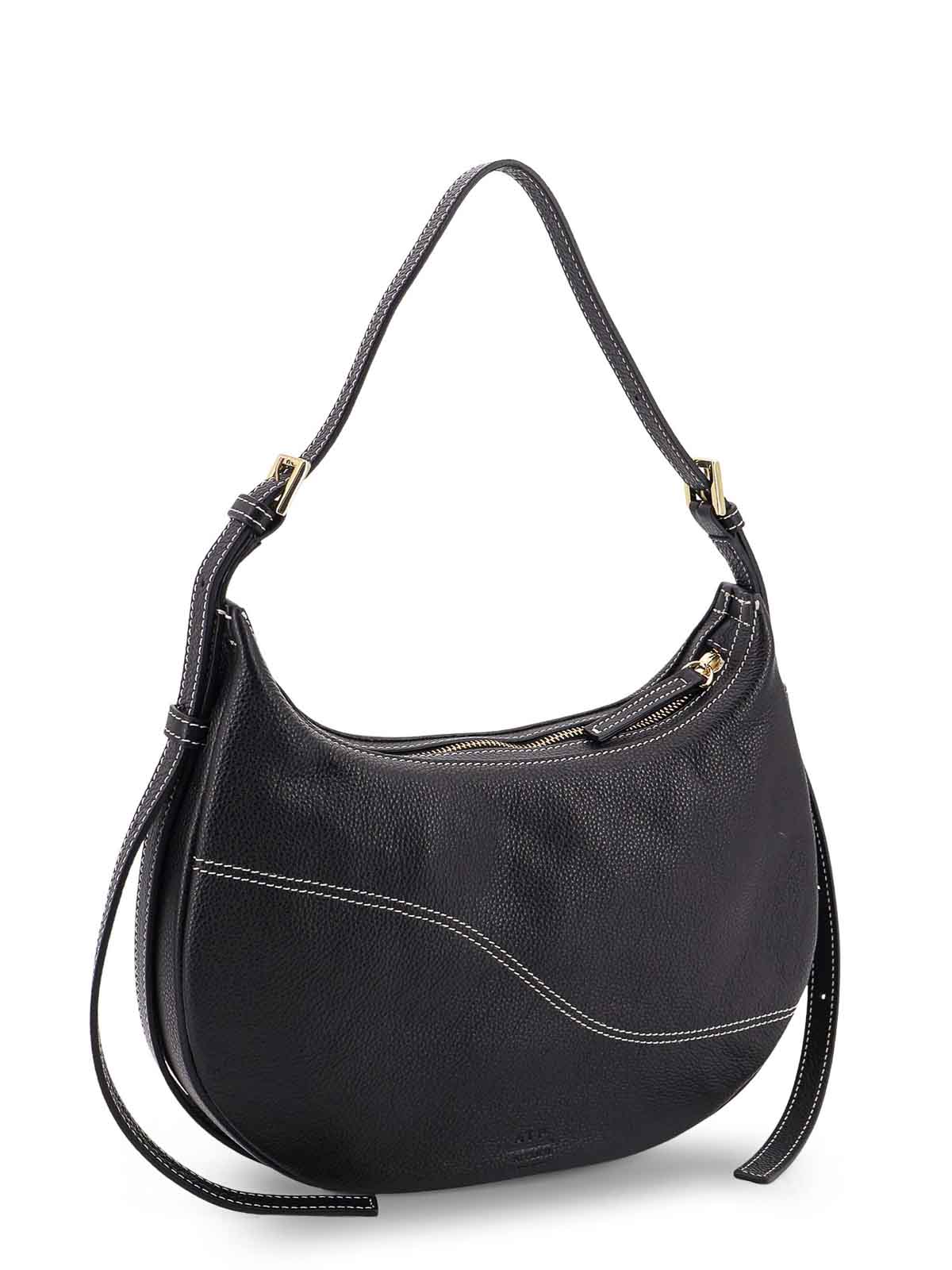 Atp Atelier Shoulder Bag For Leather For Leather In Black