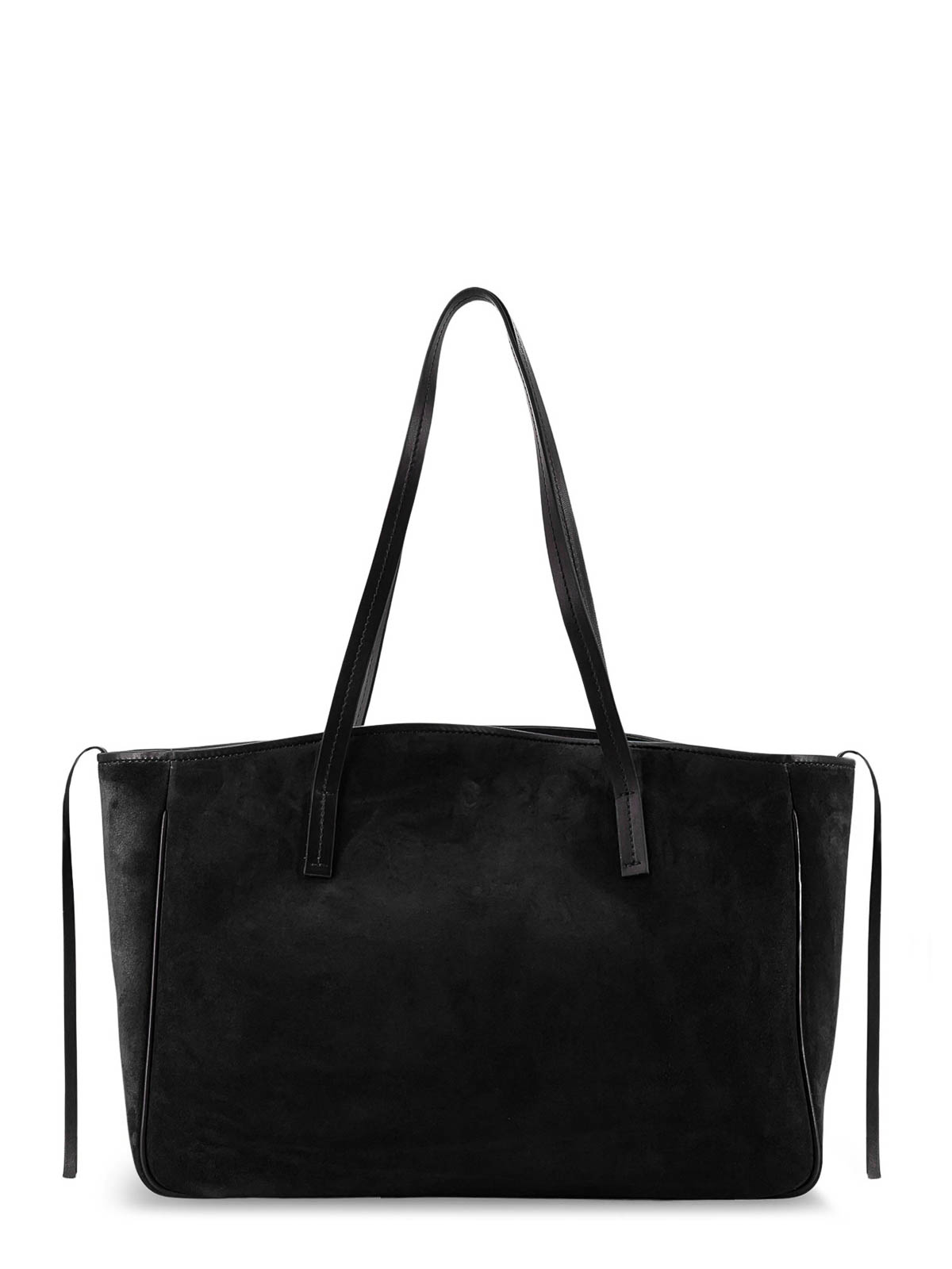 Manu Atelier Shoulder Bag Xl Du Jour In Suede In Black