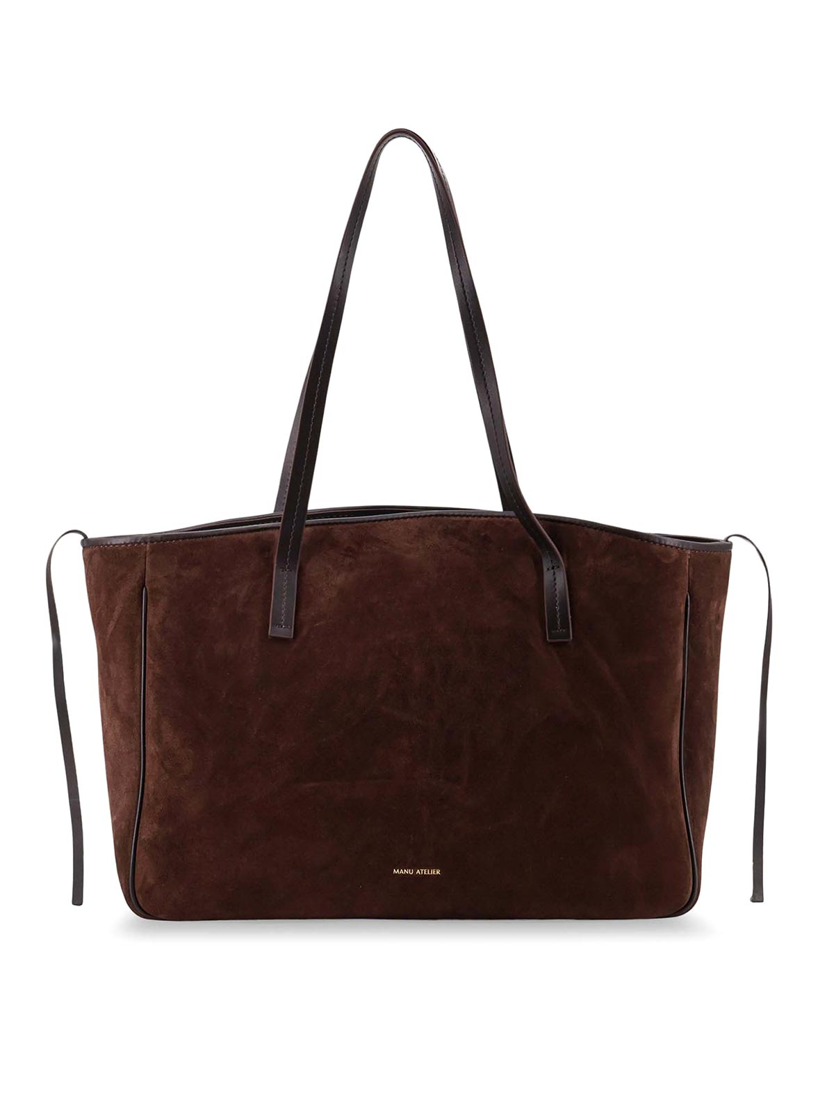 Manu Atelier Shoulder Bag Xl Du Jour In Suede In Brown