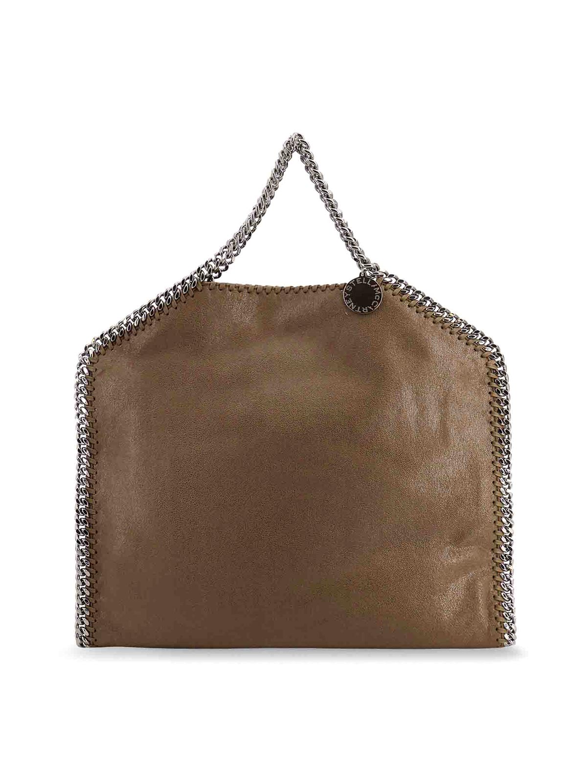 Stella Mccartney Large Falabella Faux Leather Shoulder Bag In Green