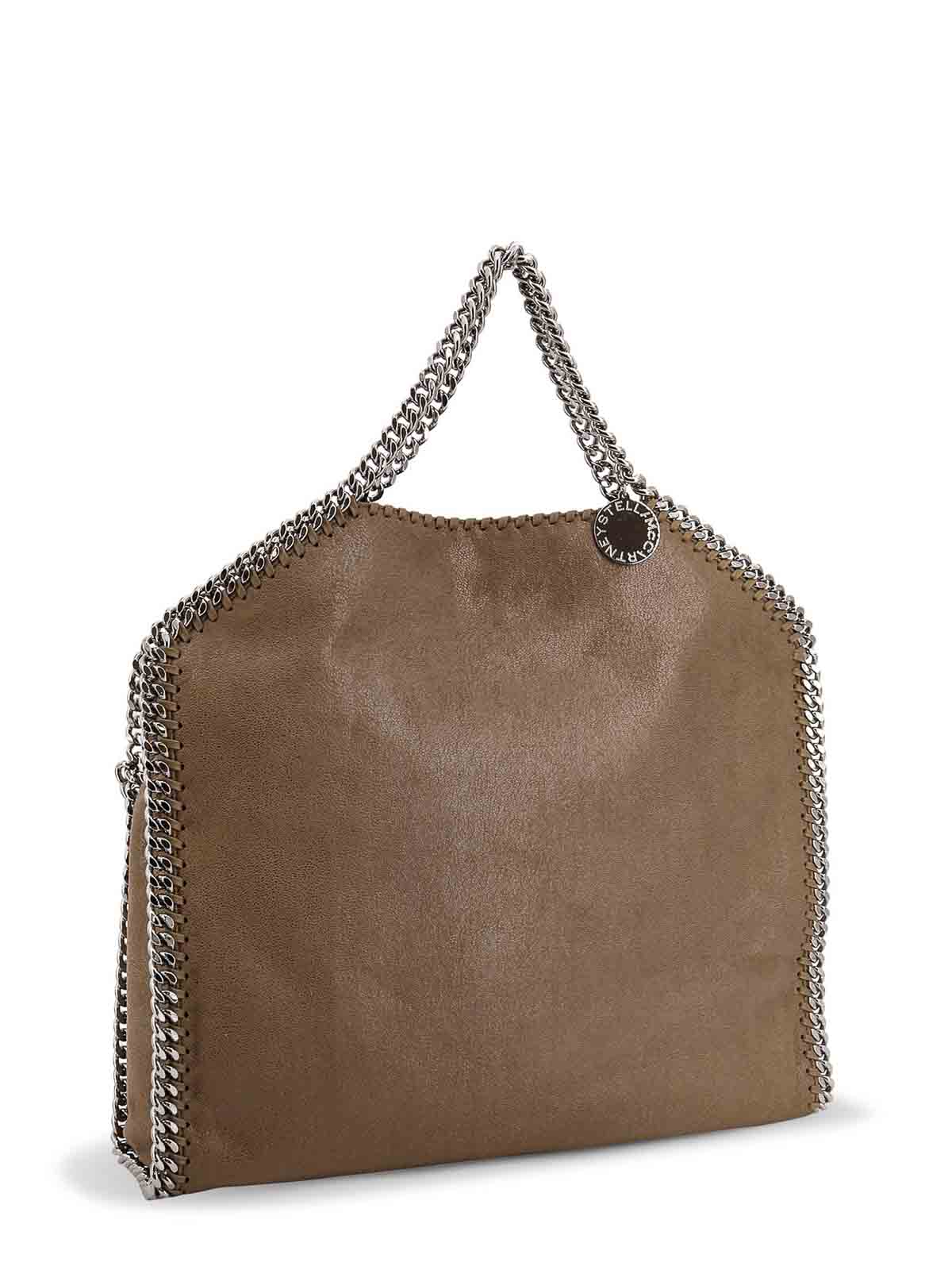 Stella Mccartney Large Falabella Faux Leather Shoulder Bag In Green