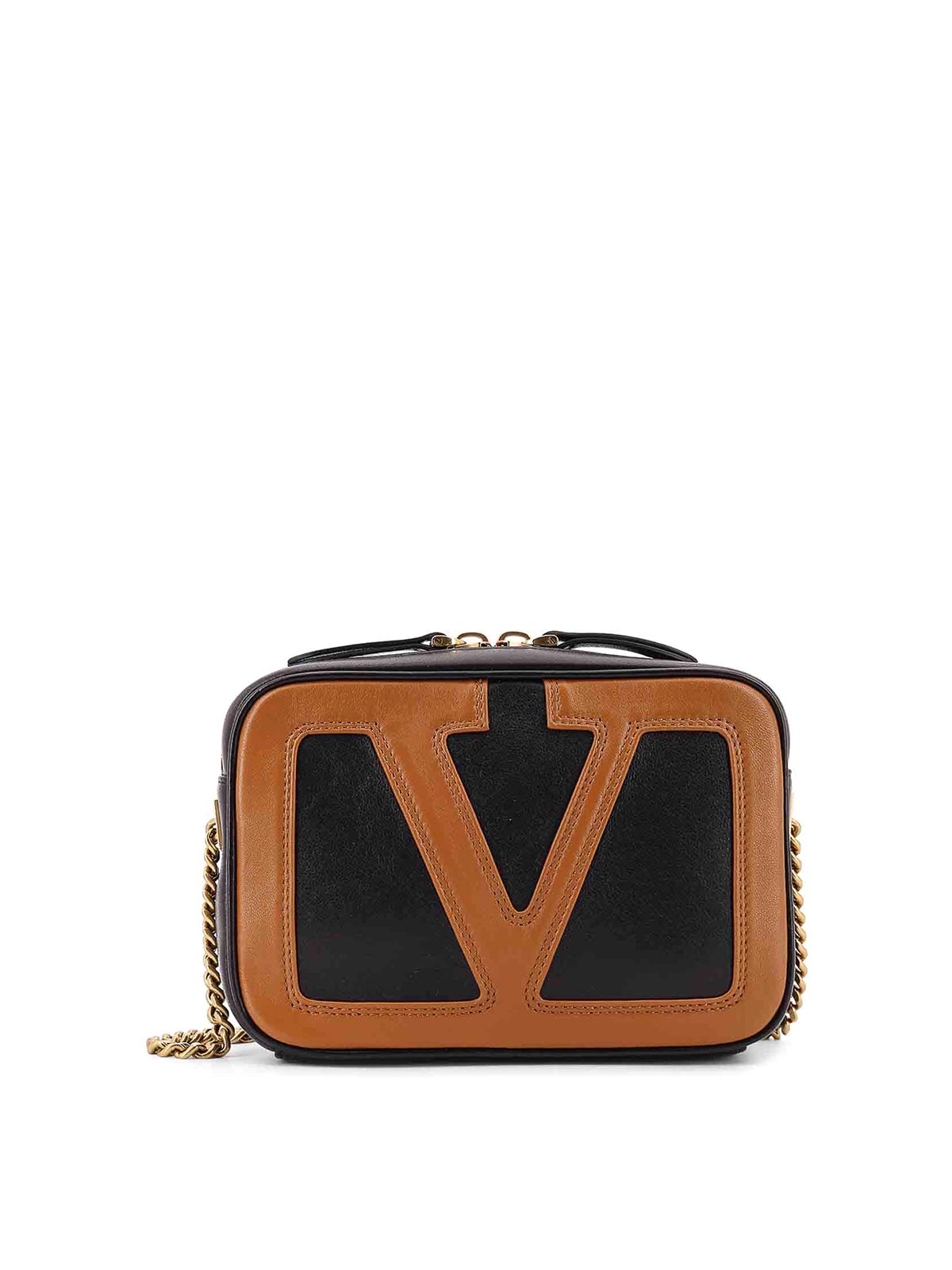 Valentino Marsupio Viva Superstar In Leather In Black