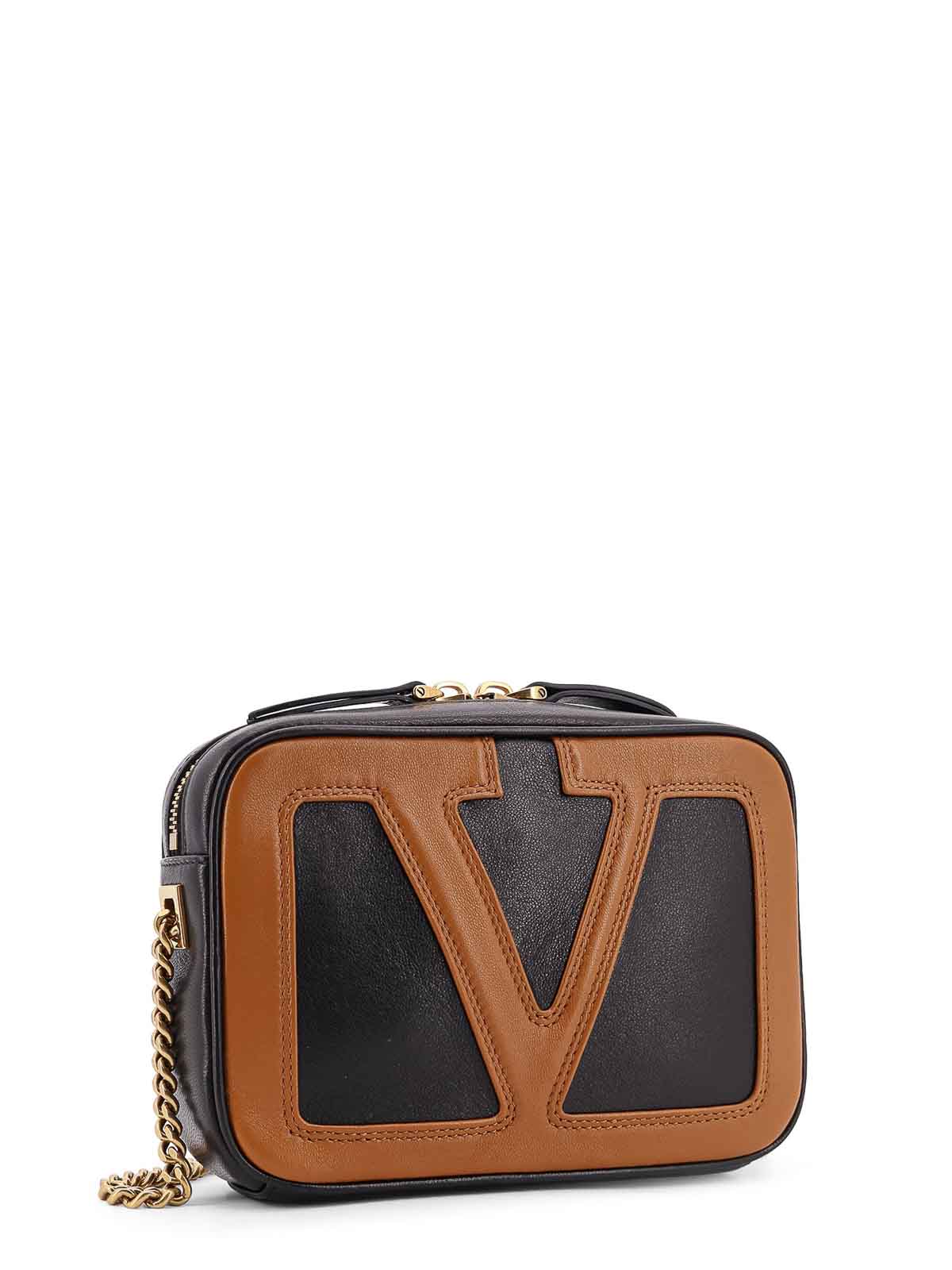 Valentino Marsupio Viva Superstar In Leather In Black