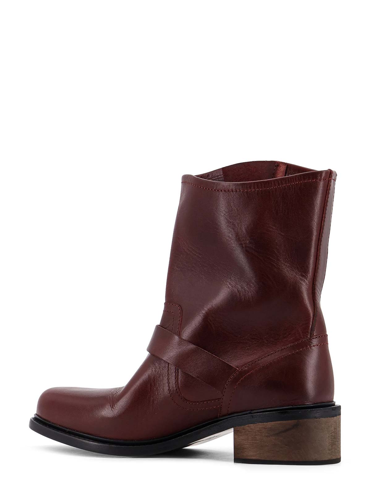 Enfants Riches Deprimes Engineer Buckled Leather Boots In Red