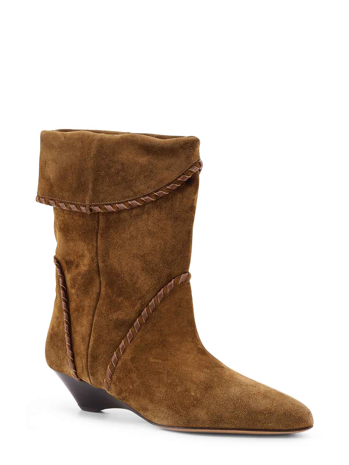 Isabel Marant Edoa Boots In Suede In Brown