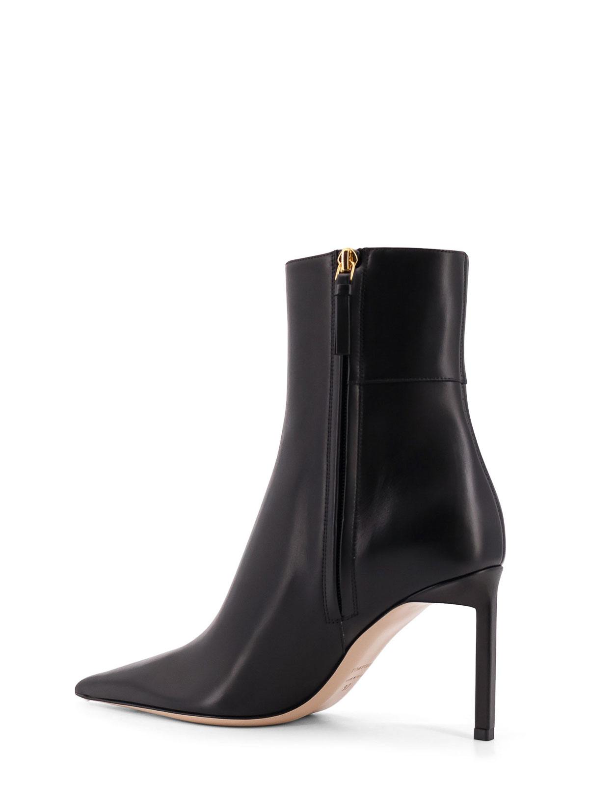 Tom Ford Julianne T Detail Soft Calf Leather Booties In Black